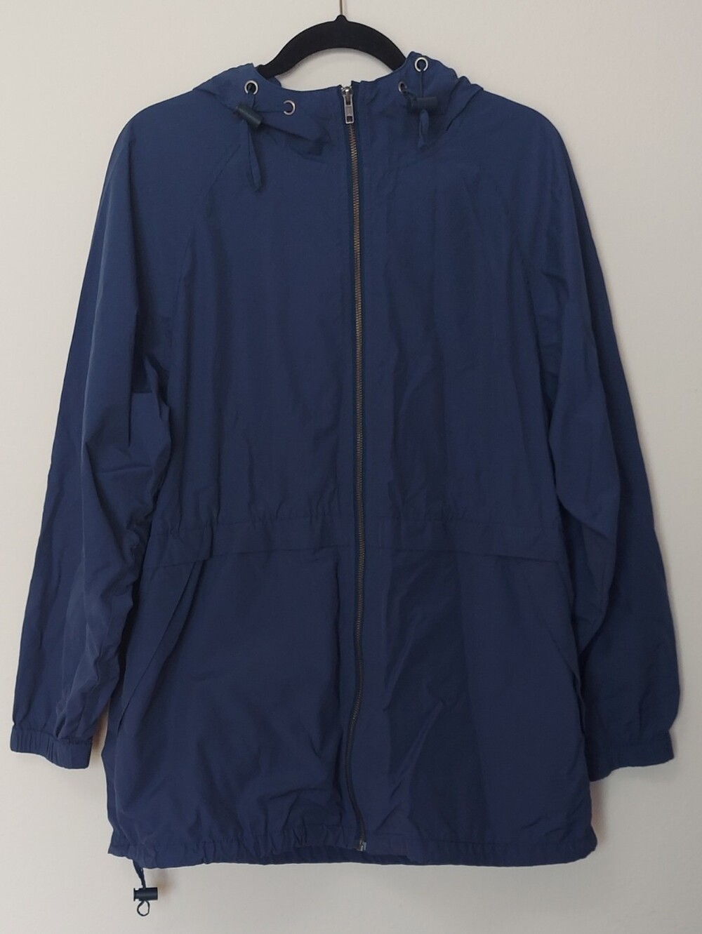 Eileen Fisher Woman's  Blue Hooded Windbreaker Size Large